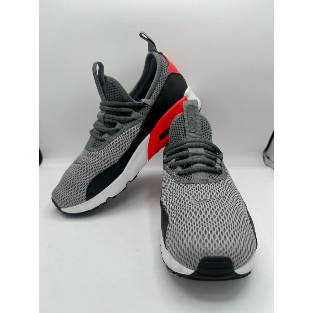 Nike Air Max 90 EZ GS Wolf Grey Bright Crimson AH5211-002 Size 7Y Women's 8.5